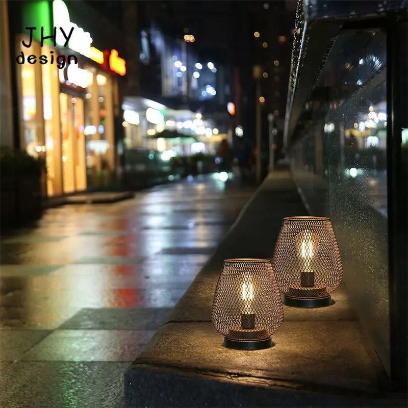 Lampe de Table à Cage en métal - vue 6 sur 9