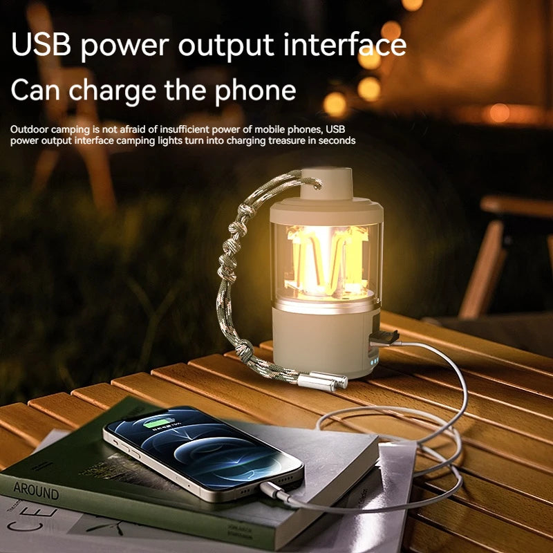 lampe de camping led rechargeable portable pour extérieur