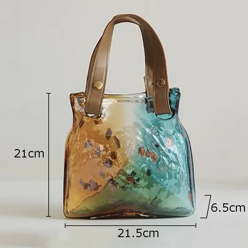 sac fourre-tout décoratif vase hydroponique pour fleurs modernes - vue 8 sur 10