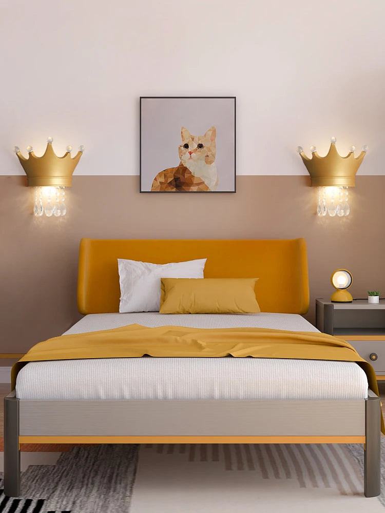 applique murale couronne nordique en résine pour chambre enfant mignonne - vue 4 sur 12