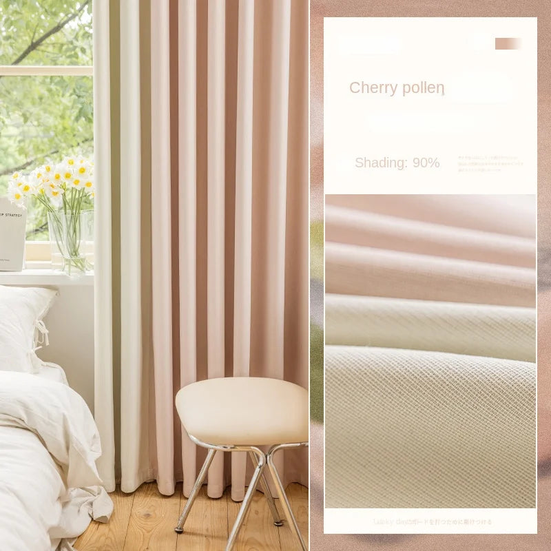 Rideau occultant plissé style moderne pour salon chambre