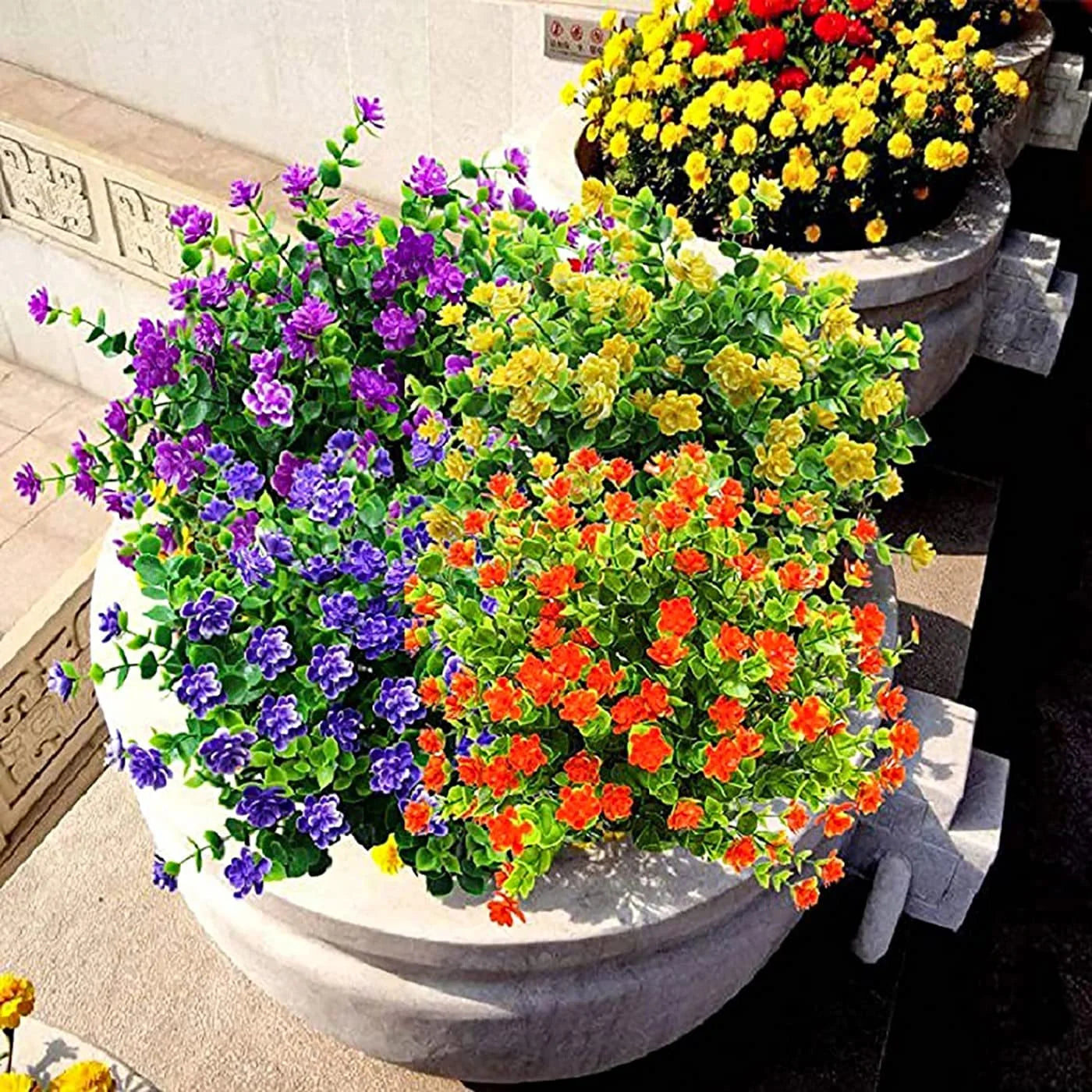 fleurs artificielles résistantes aux uv pour extérieur et jardin - vue 5 sur 12