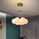 lustre nordique design planète lune avec bulles suspendu décoratif