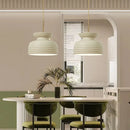 Minimalist Nordic LED chandelier in cream style for restaurant