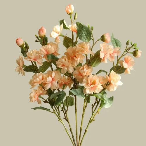 bouquet de camélias en soie pour décoration florale artificielle