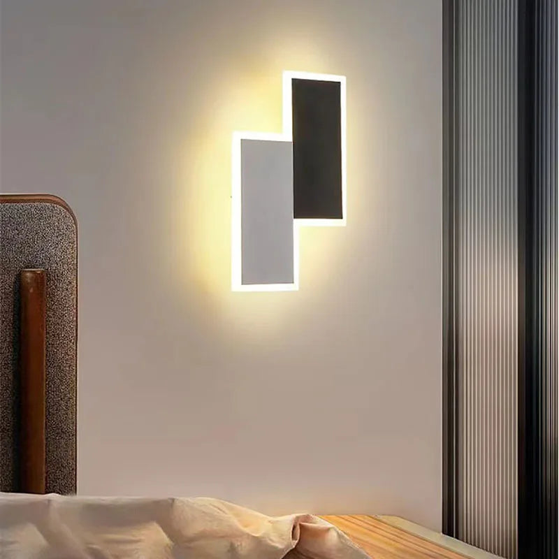 Applique murale LED moderne Spin blanc/noir pour chevet étude salon allée appliques murales intérieur décor à la maison luminaire Lustre - vue 6 sur 10