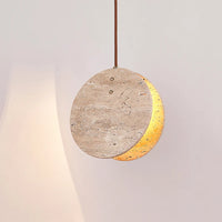 Scandinave Wabi Sabi Jaune Pierre LED Suspension Lumière Nordique Crème Style Décoration de La Maison Salon Chambre Chevet Lustre