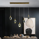 lustre nordique led en cristal pour décoration intérieure