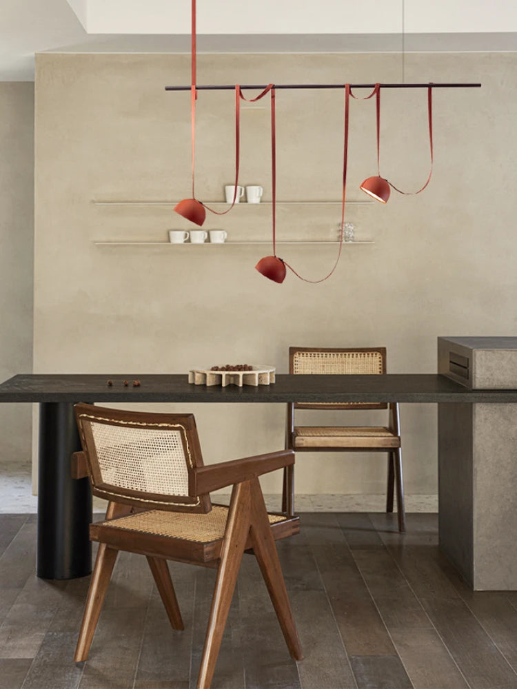lustre led artistique en forme de ceinture pour intérieur - vue 5 sur 9