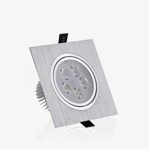 Dimmable square LED spotlight for interior decoration