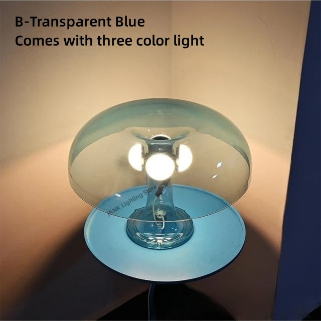 Minimalist mushroom LED table lamp for decoration - vue 14 sur 14
