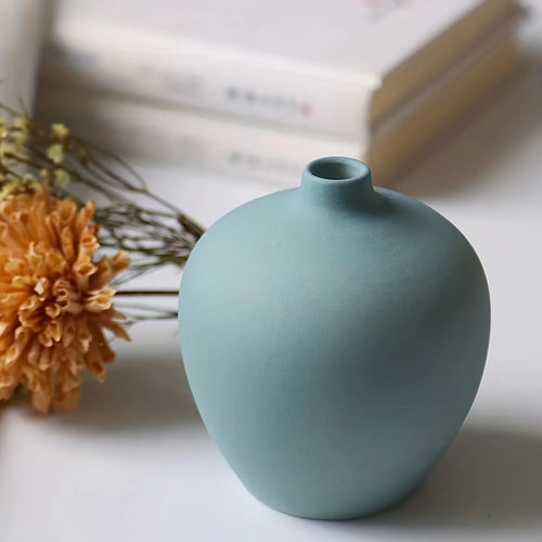 1pc ceramic vase works of art, living room bedroom study cafe and other ornaments, gifts for lovers during festivals. - vue 5 sur 7