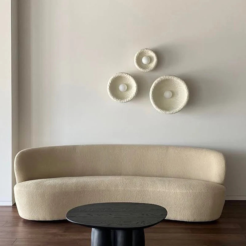applique murale style japonais wabi sabi rétro led décorative - vue 4 sur 7