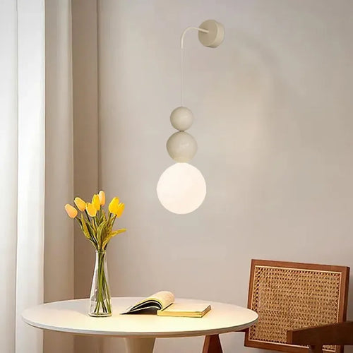 Applique murale LED macaron en résine - vue 3 sur 16