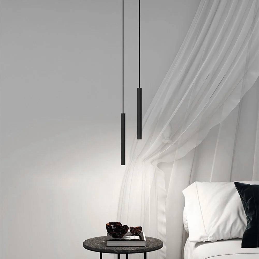 Minimalist nordic pendant light for bedroom, bedside, dining room, chandelier, decorative ceiling lighting - vue 3 sur 10