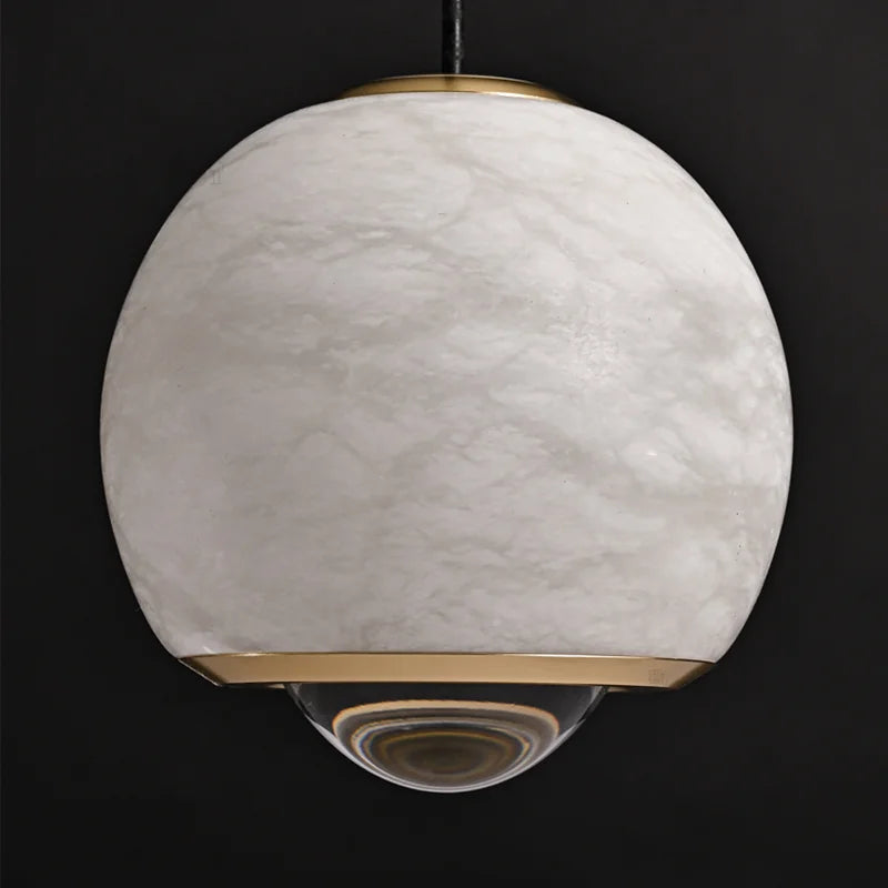 lustre de luxe en marbre naturel pour décoration de restaurant - vue 5 sur 6