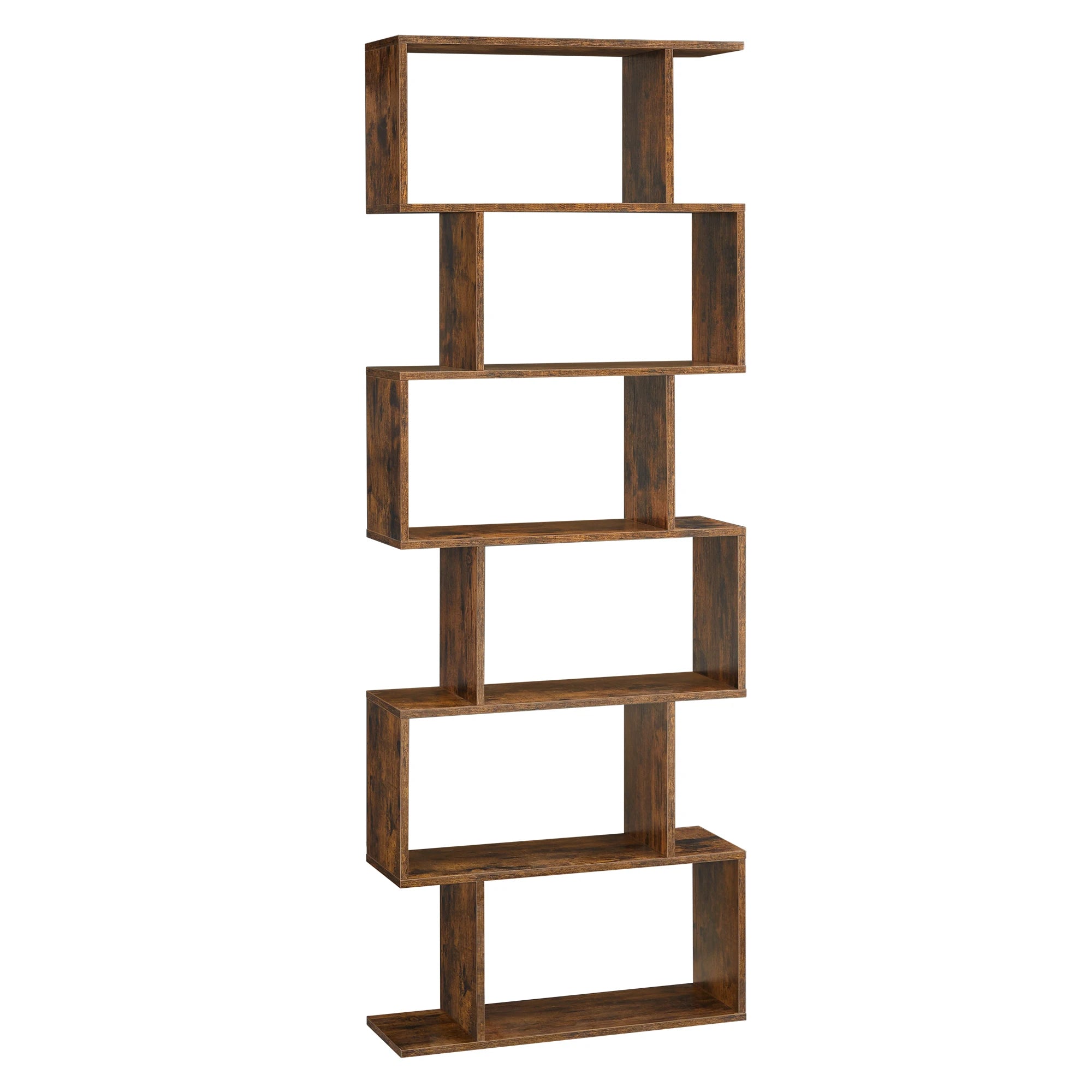 VASAGLE Bookcase, 6 Tier Shelf, Storage Unit, Divider, for Living Room, Bedroom, Office - vue 8 sur 8