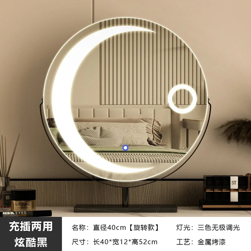 miroir led étoile moderne pour filles et cosmétiques luxe - vue 8 sur 14