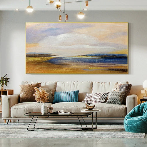 décoration murale abstraite personnalisable peinture sur toile artisanale