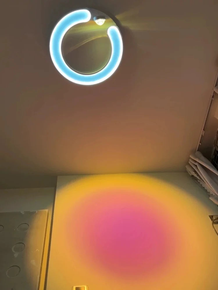 plafonnier led moderne pour une ambiance romantique et chaleureuse - vue 7 sur 8