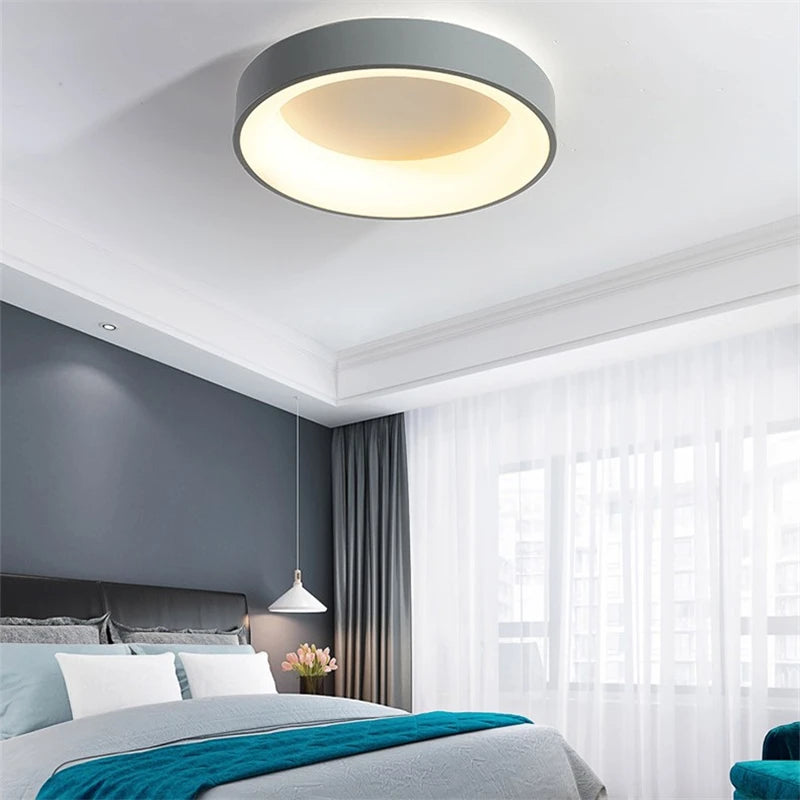 plafonnier moderne à leds minimaliste avec télécommande
