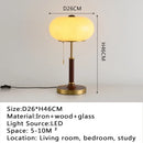 Modern desk lamp, retro creative living room, study room, villa, hotel bedroom, interior decoration, glossy LED bedside lamp