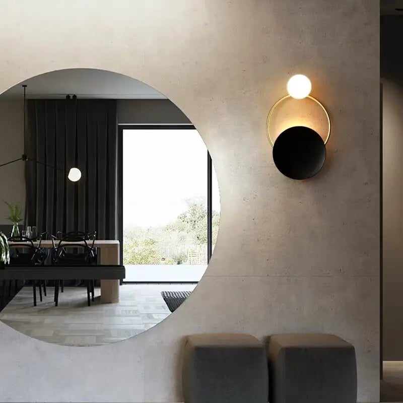 applique murale led design moderne pour café restaurant hôtel villa - vue 6 sur 17