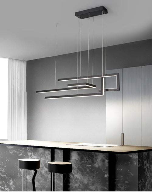 Modern minimalist nordic creative decorative LED chandelier - vue 5 sur 8