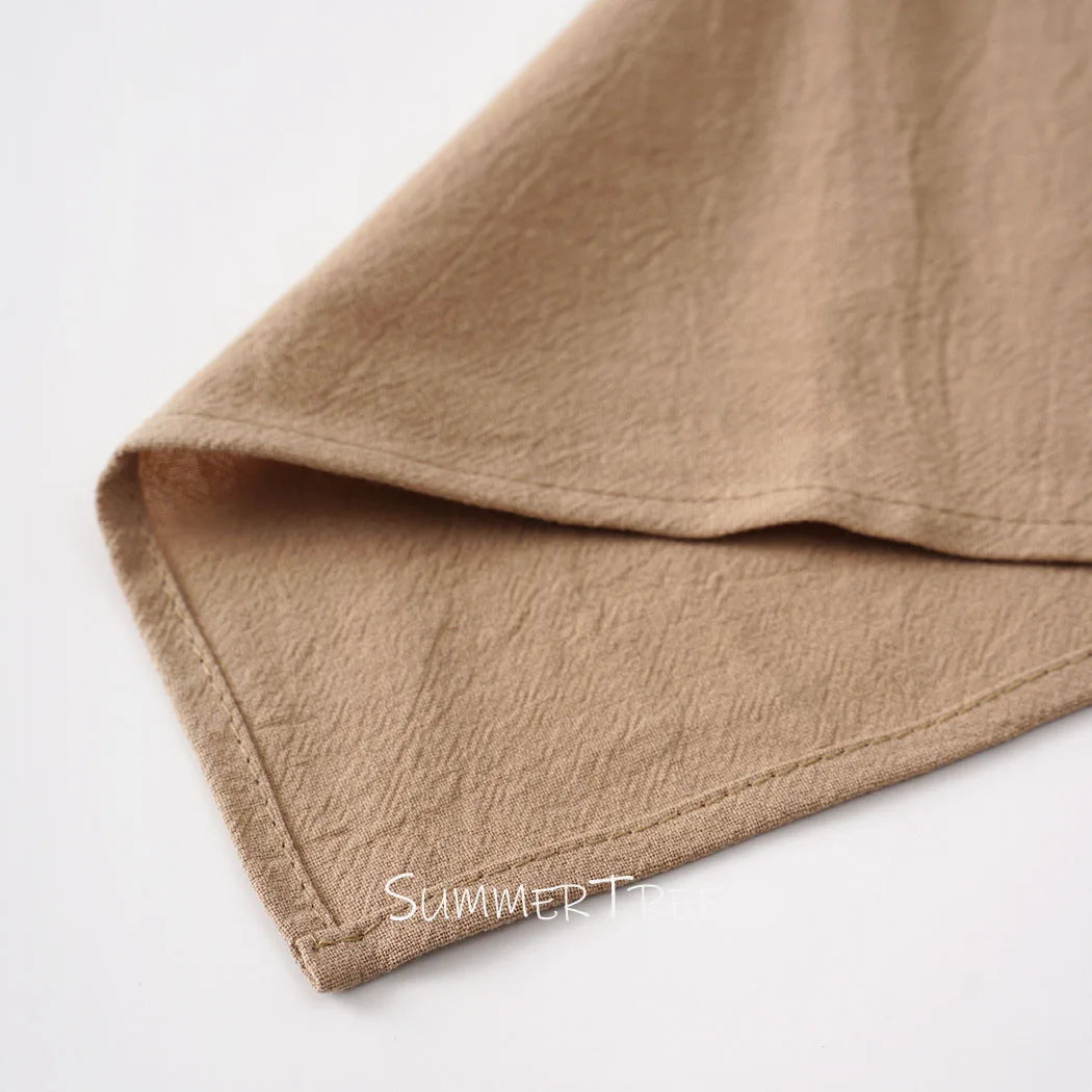Serviette de table coton lavé vintage lot 10 - vue 4 sur 7