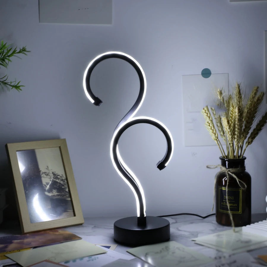 lampe de bureau créative à intensité variable trois couleurs pour protection des yeux - vue 4 sur 7