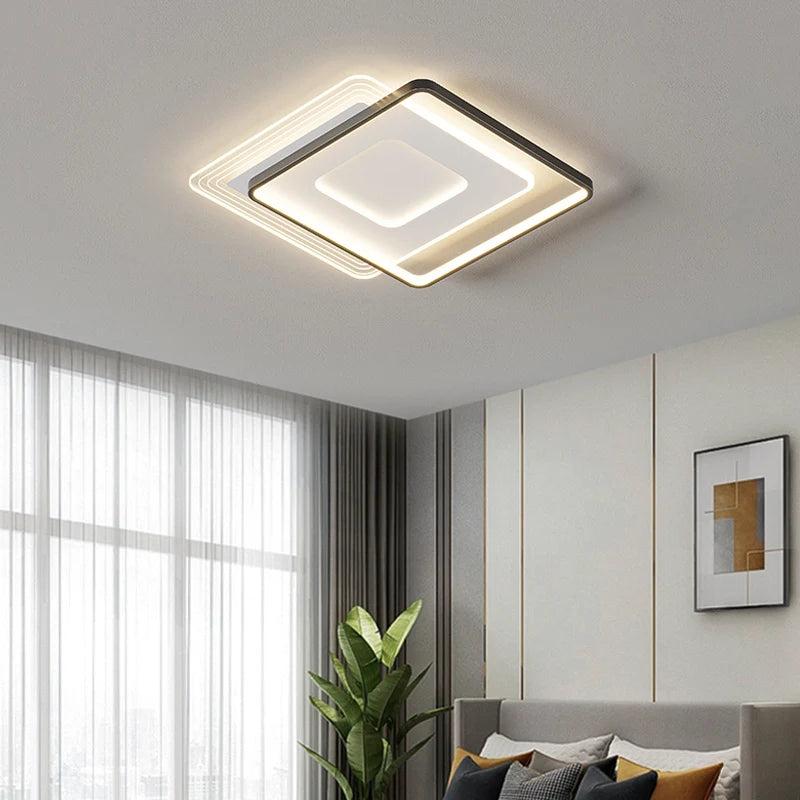 qiyimei lampe led plafonnier pour décoration intérieure techo - vue 5 sur 14