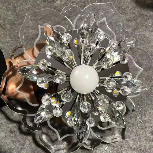 Lampe LED moderne en forme de fleur - vue 7 sur 9