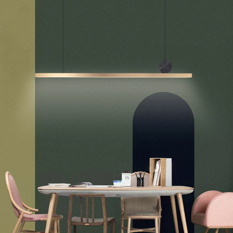 suspension led en acier inoxydable pour décoration moderne - vue 3 sur 8