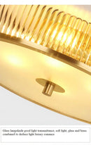 plafonnier led en cuivre et cristal luminaire créatif décoratif intérieur