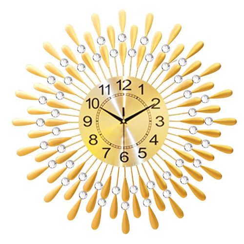 Crystal Sun Modern Style Silent Wall Clock 38X38/60X60/70X70cm, New Product Living Room Office Home Wall Decoration - vue 10 sur 14