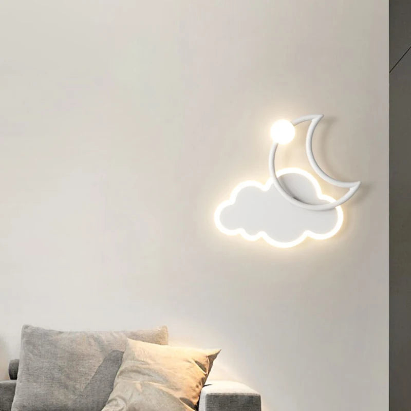 applique murale nuage moderne pour chambre enfant décorative - vue 5 sur 9