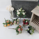 bouquet de roses artificielles en soie pour décoration intérieure