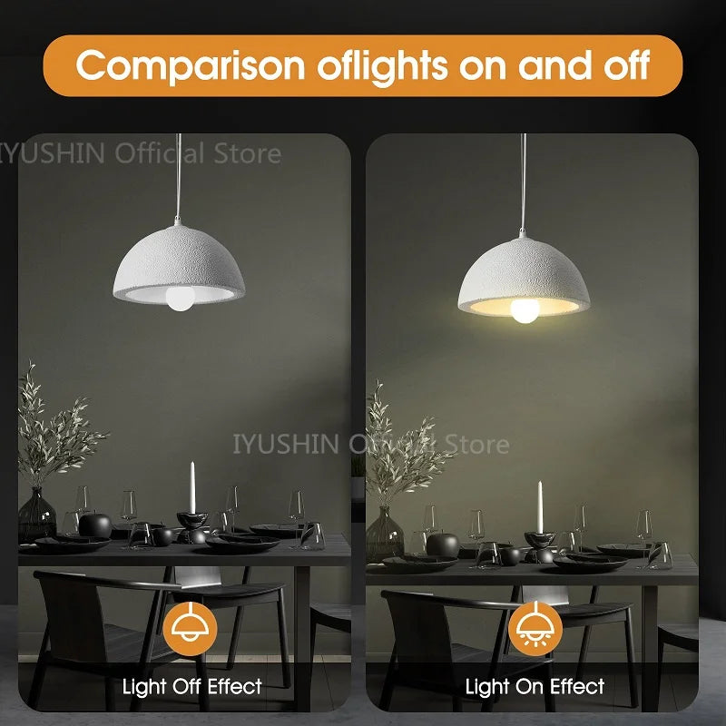 lustre nordique wabi sabi pour décoration intérieure et éclairage suspendu - vue 5 sur 11