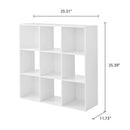 6/9/12/16-Cube Storage Organizer  Bookshelf, Bookcase Locker Living Room Furniture Home, Open Storage, Easy Assembly