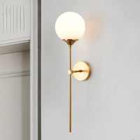 lustre boule led design en verre transparent et gris fumé