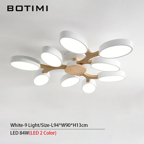 plafonnier LED gris en forme d'arbre - vue 18 sur 32