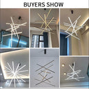 Modern Simple Design LED Ceiling Light, Penthouse Lobby Duplex Corridor Hotel Lobby Living Room Ceiling Decoration Chandelier