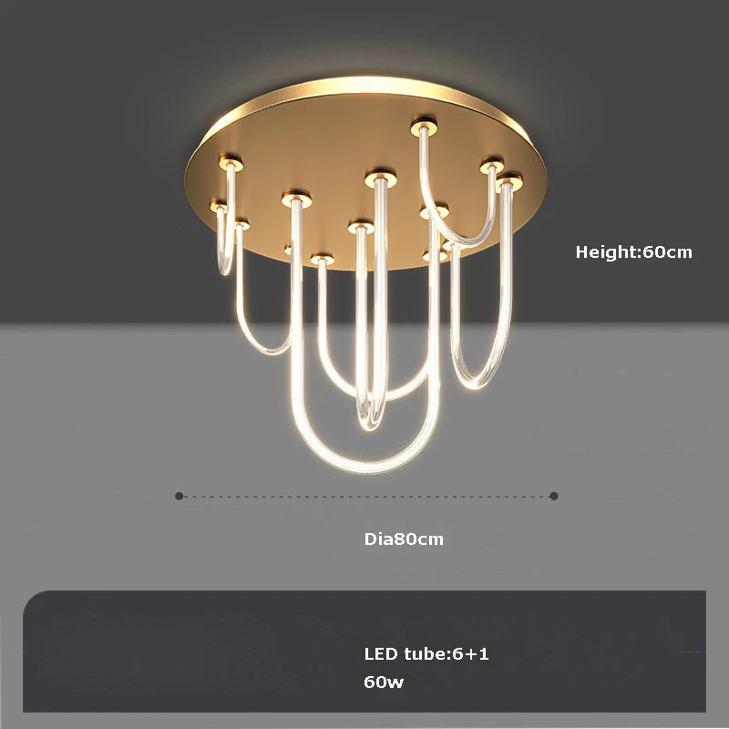 lustre à led moderne intensité variable tendance 2022 suspension - vue 11 sur 11