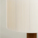 Minimalist solid wood table lamp wabi sabi decorative style