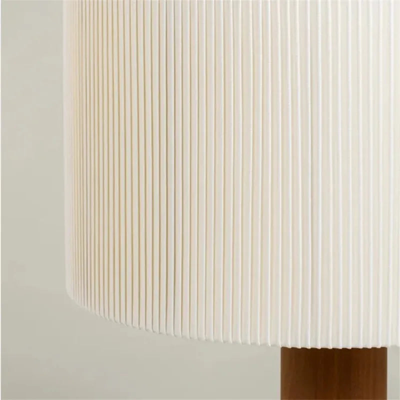 Minimalist solid wood table lamp wabi sabi decorative style - vue 6 sur 9