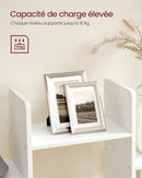 VASAGLE Bookshelf, Tree-Shaped Bookcase with 13 Storage Shelves, 86 x 25 x 140 cm, with Rounded Corners