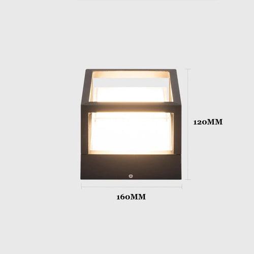 (WECUS) Nordic Garden Villa Pillar Light, Outdoor Courtyard Wall Light, Outdoor Waterproof Landscape Lawn Light - vue 11 sur 10
