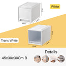 tiroirs empilables en plastique transparent pour rangement pratique