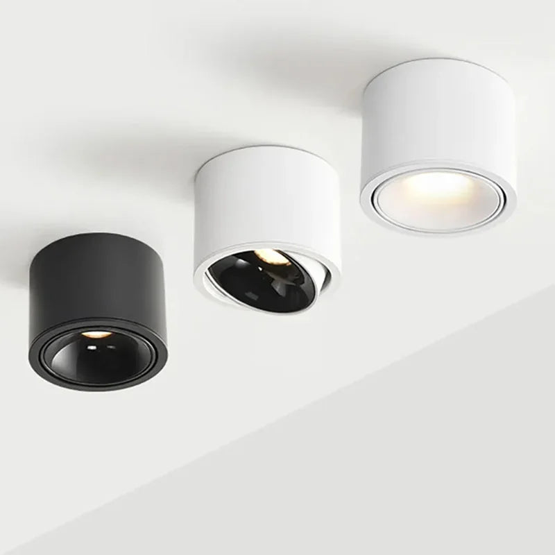 Ultra-bright adjustable angle COB LED spotlight for indoor lighting - vue 2 sur 9