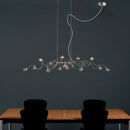 lustre nordique créatif en verre art lumineux pour décoration intérieure